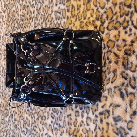 Killstar Handbags - NW Killstar Aloha from Hell bucket bag black Patent look big bag.